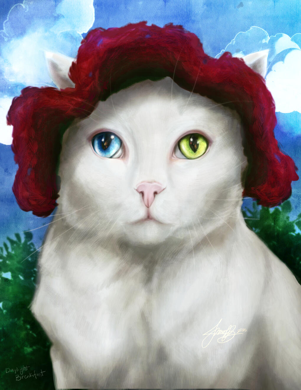 Buchou in a Handmade Hat