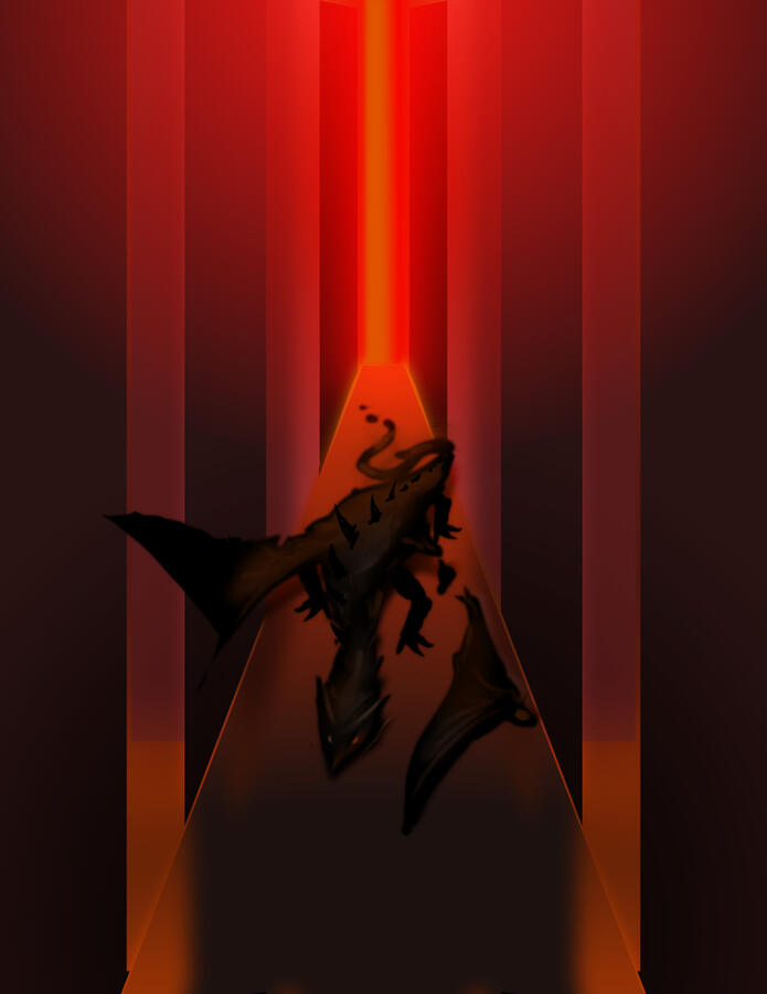 Orange Hallway, Draft 1, 2022