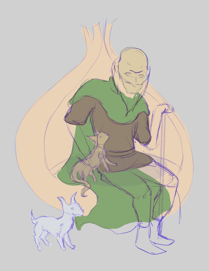 Poe Ratcho from Vampire Survivors, Draft 2, 2022