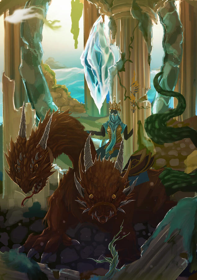 Dragoon Cave from Ashes of Creation, Draft ?, 2021