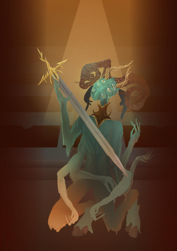 Sword Altar Demon, Draft 5, 2021