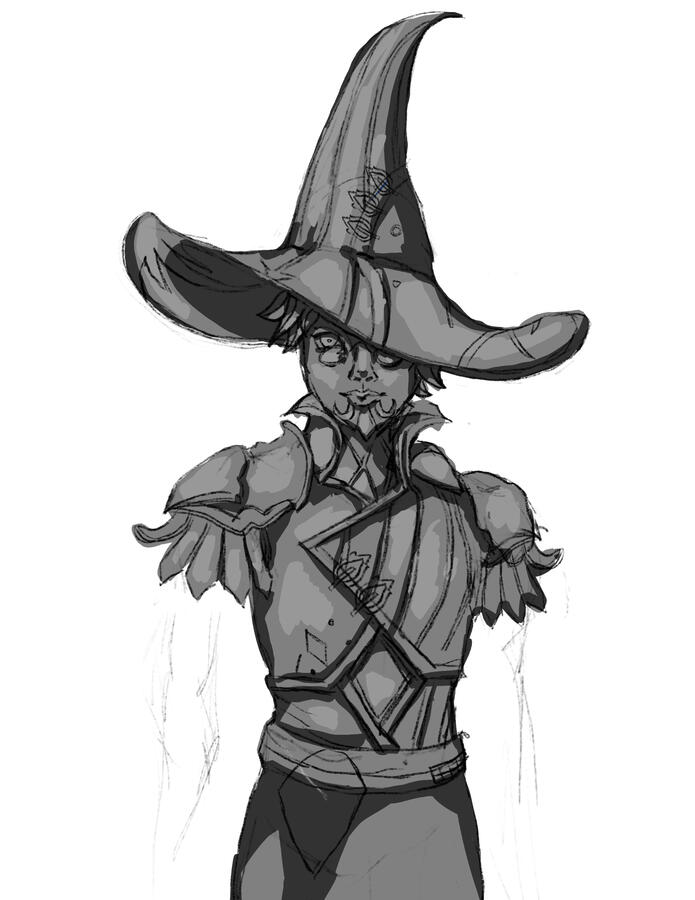 Guild Wars 2 Character, Procreate, 2025