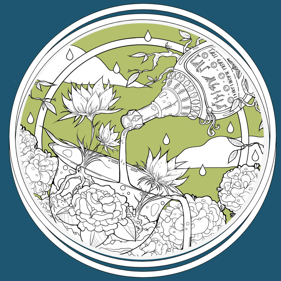 Wine Flower, Draft ?, 2019